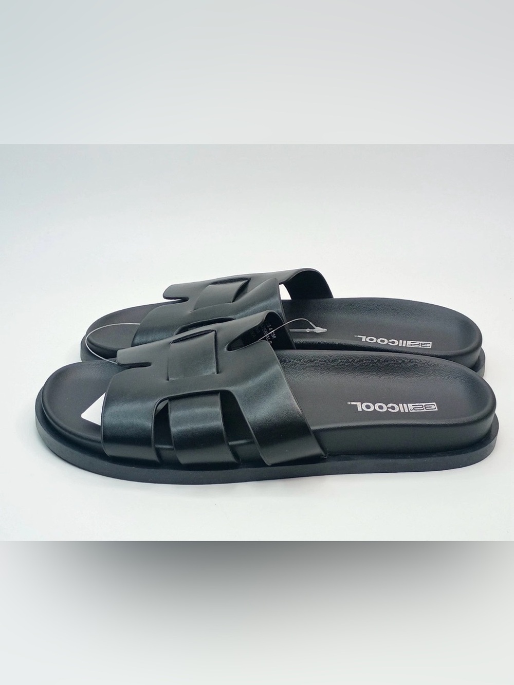 32 Degrees Women’s Cool H-Band Sandals Black Cushioned Slides Size 9 M US